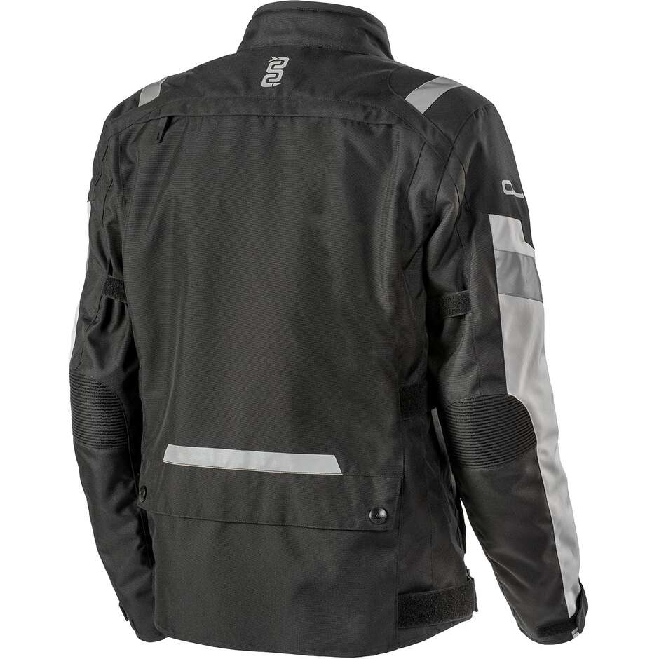 Motorcycle Fabric Jacket OJ CROSSWAY MAN Black Gray