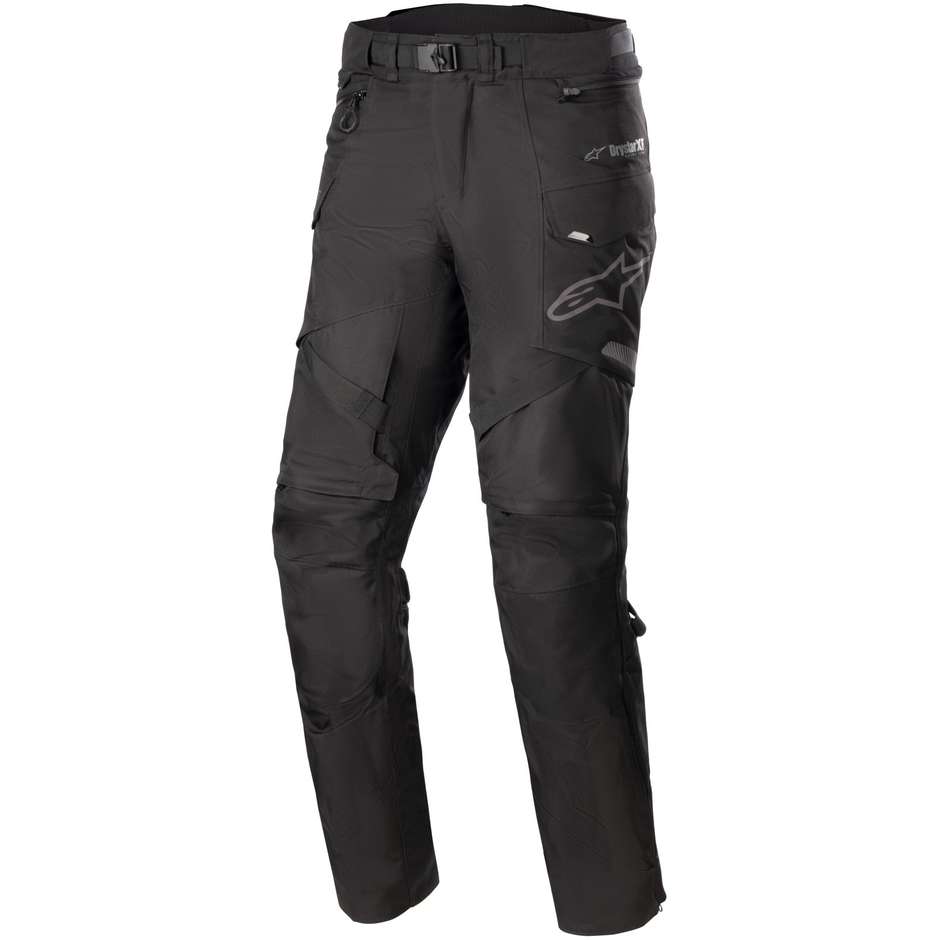 Motorcycle Fabric Pants Alpinestars MONTEIRA DRYSTAR XF Elongated Black Black