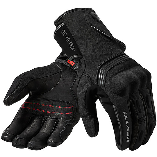 Motorcycle Glove In Gore-Tex Rev'it FUSION 2 GTX Black