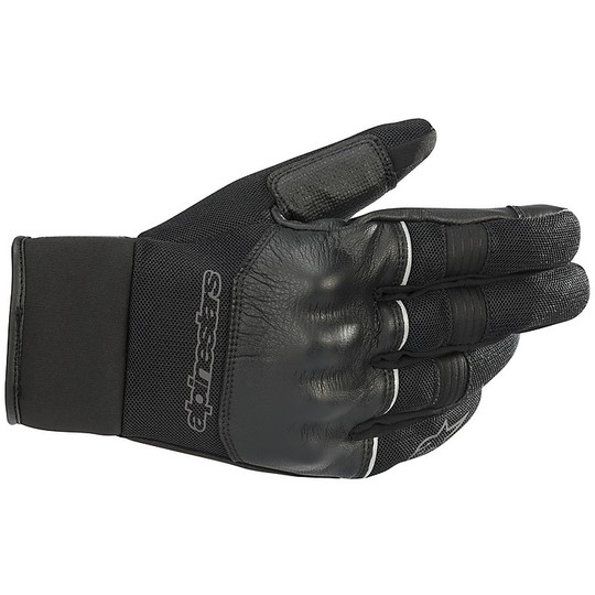Motorcycle Gloves and Half Season Fabric Alpinestars W RIDE Drystar Black