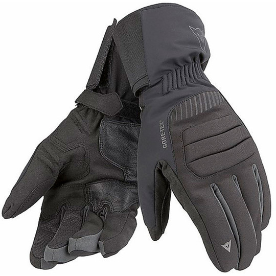 Motorcycle Gloves Dainese Gore-Tex Travelguard GTX Black / Carbon