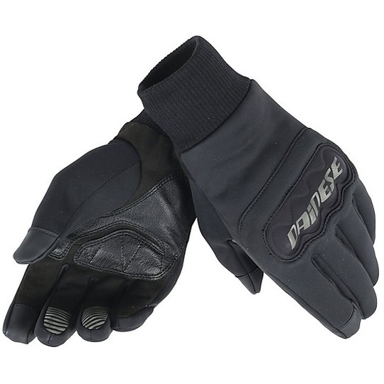 Motorcycle Gloves Dainese Windstopper Black Anemos