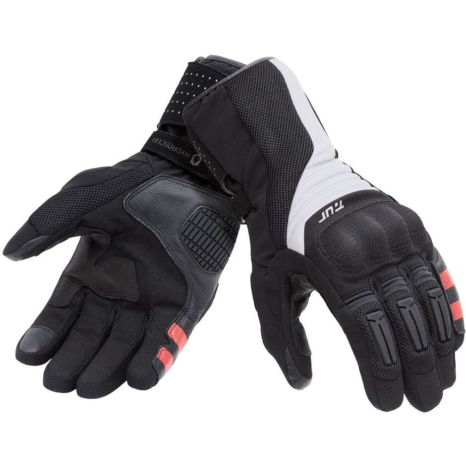 Motorcycle Gloves Fabric Tur Model TR-P Black Light Gray