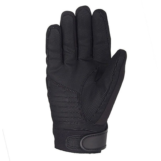 Motorcycle Gloves Fabric Waterproof Half Season VQuattro Section Black