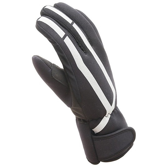 Motorcycle Gloves Fabric Waterproof OJ Feather Black White