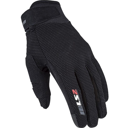 Motorcycle Gloves for Woman in Perforated Fabric Ls2 COOL Lady Black CE