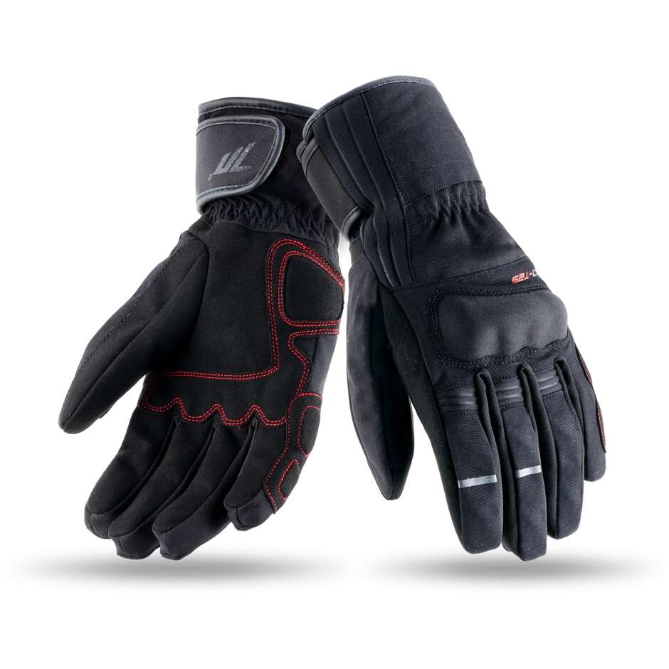 Motorcycle Gloves For Women Certified Seventy SD-T25 Touring Black