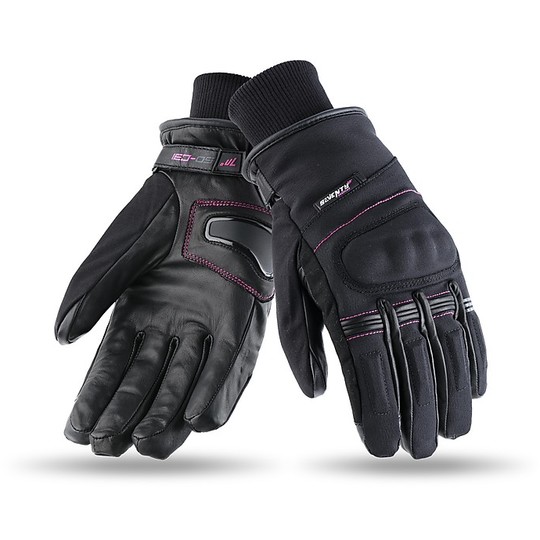 Motorcycle Gloves For Women Urban Certified Seventy SD-C31 Black Pink