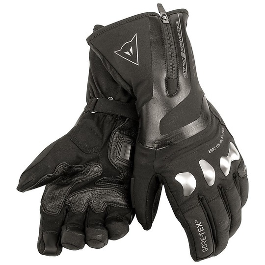 Motorcycle Gloves Gore-Tex Dainese Carbon X-Travel Black
