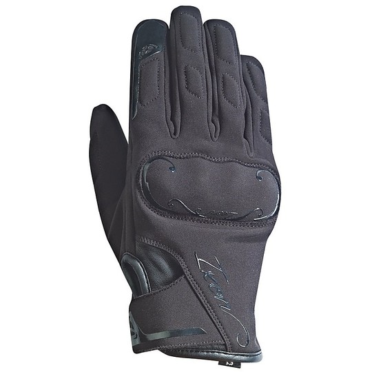 Motorcycle Gloves Half Season Ixon RS Gate Fabric Lady HP Black