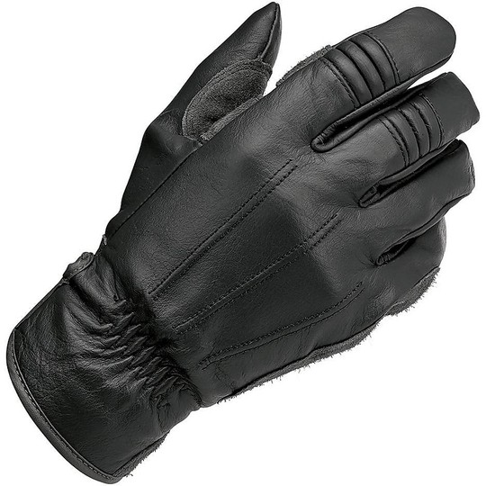 Motorcycle Gloves In 100% Biltwell Leather Work Model Black