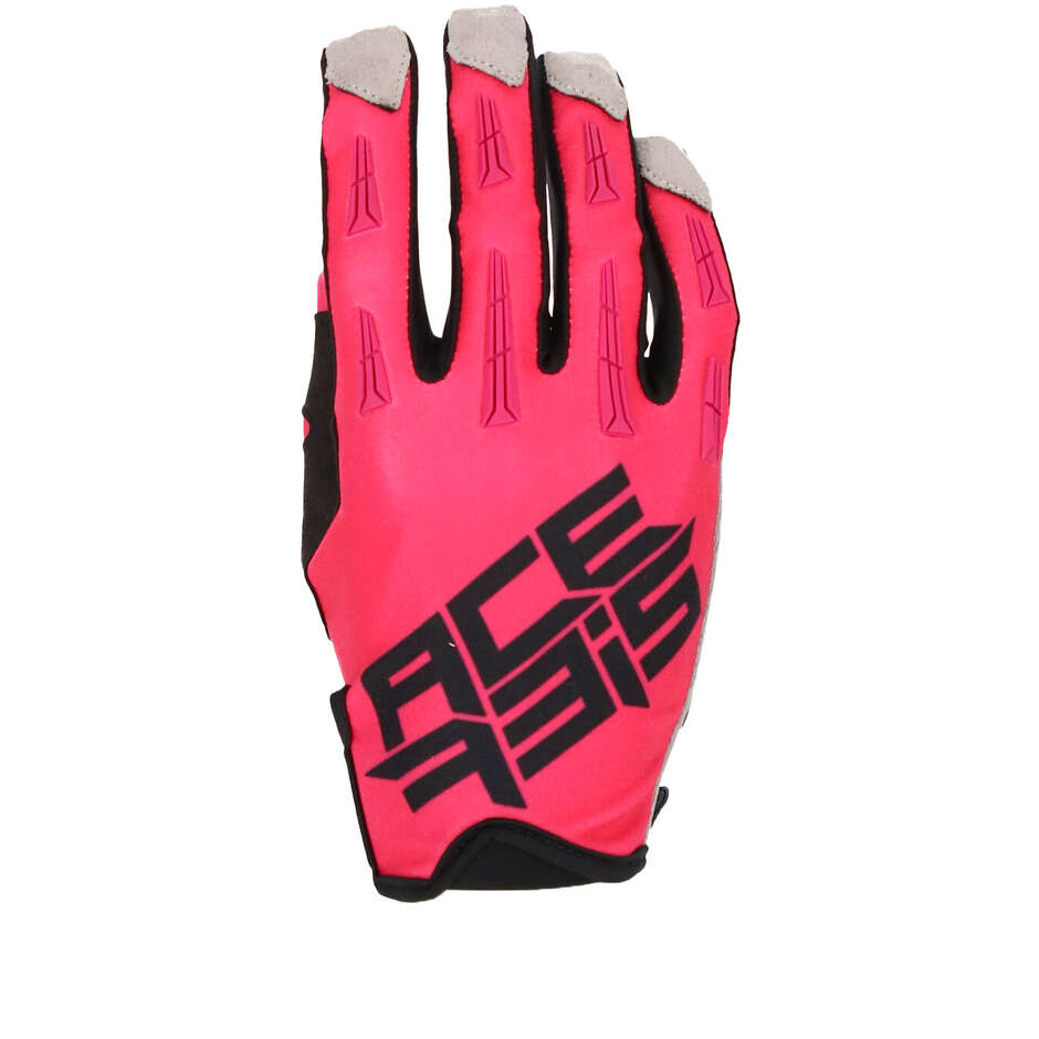 Motorcycle GLOVES in ACERBIS MX XH FUCHSIA fabric