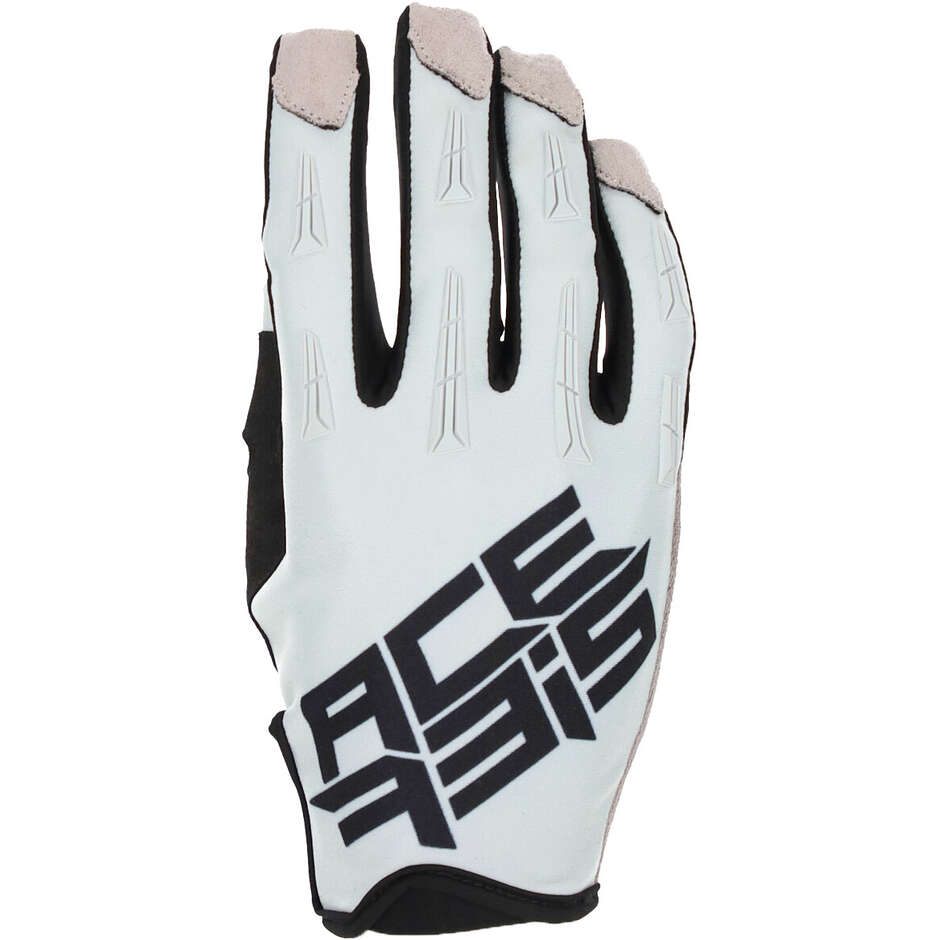 Motorcycle GLOVES in ACERBIS MX XH Light Gray Fabric