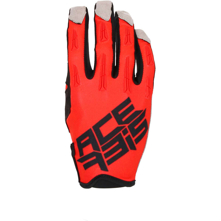 Motorcycle GLOVES in ACERBIS MX XH Red Fabric