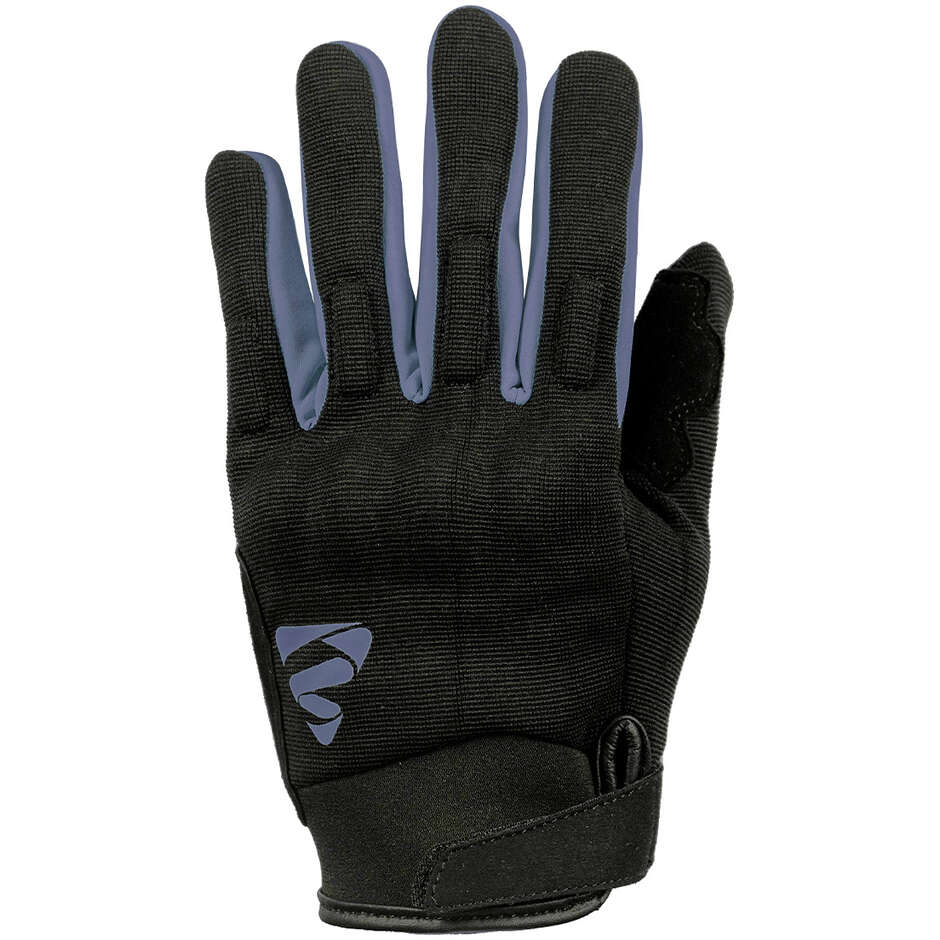 Motorcycle Gloves in Black Gray GMS RIO Fabric