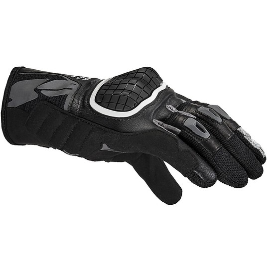 Motorcycle Gloves In CE Spidi G-WARRIOR Black Fabric