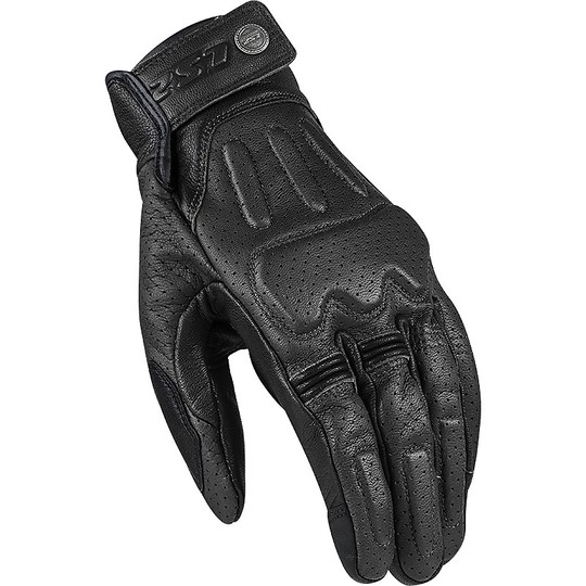 Motorcycle Gloves In Custom Leather Ls2 RUST Black CE