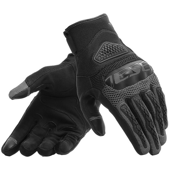 Motorcycle Gloves In Dainese BORA Fabric Black Anthracite