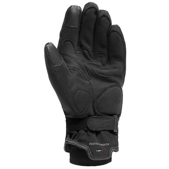 Motorcycle Gloves in Dainese Fabric AVILA D-DRY Anthracite Black