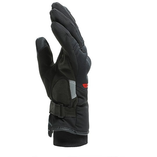 Motorcycle Gloves in Dainese Fabric AVILA D-DRY Black Red