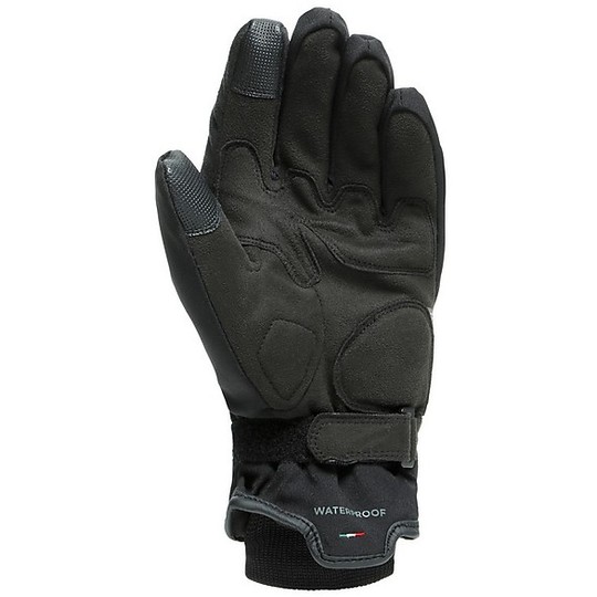 Motorcycle Gloves in Dainese Fabric AVILA D-DRY Black Red