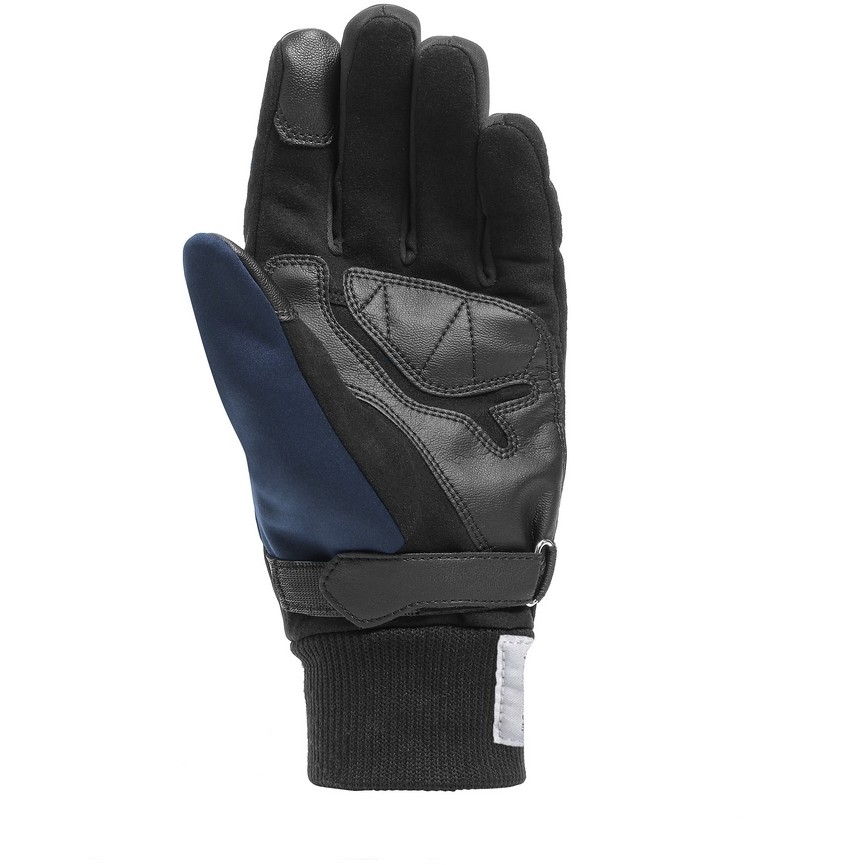 Motorcycle Gloves in Dainese Fabric COIMBRA WINDSTOPPER Black Gray