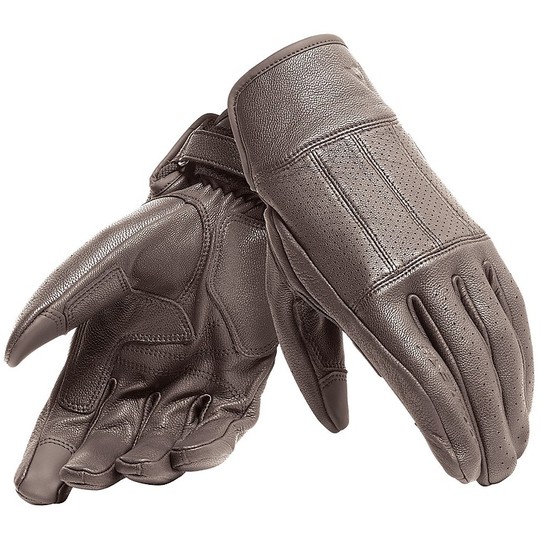 Motorcycle Gloves In Dainese HI-JACK UNISEX Brown Leather