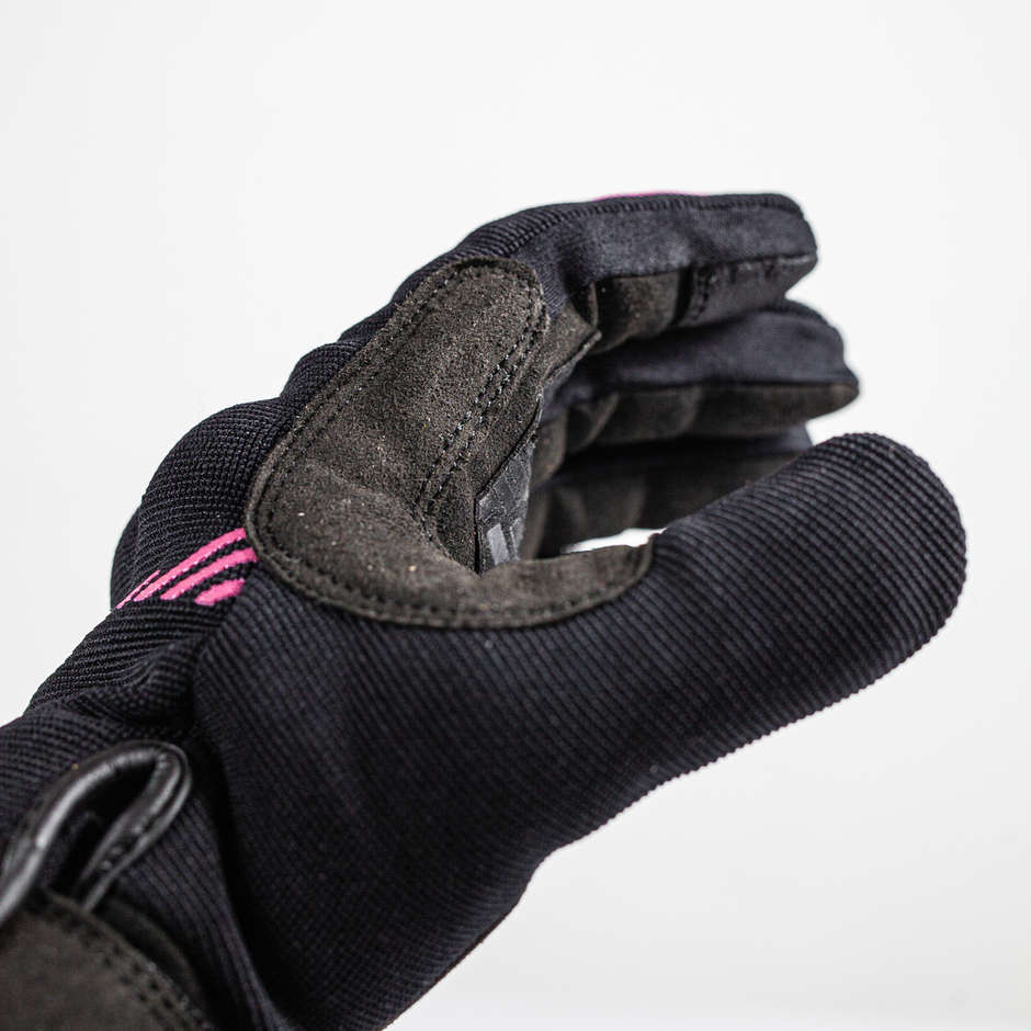 Motorcycle Gloves in Gms JET CITY Black Pink fabric