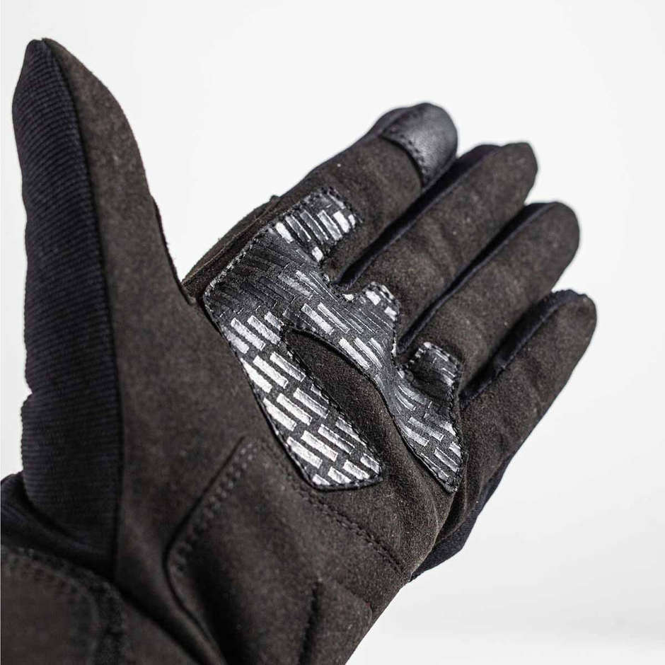 Motorcycle Gloves in Gms JET CITY Black White fabric