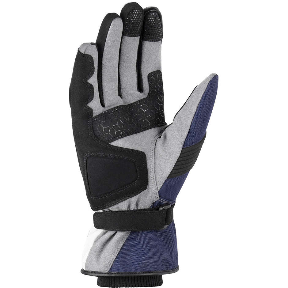 Motorcycle Gloves in Hevik ORION Light Gray Winter Fabric