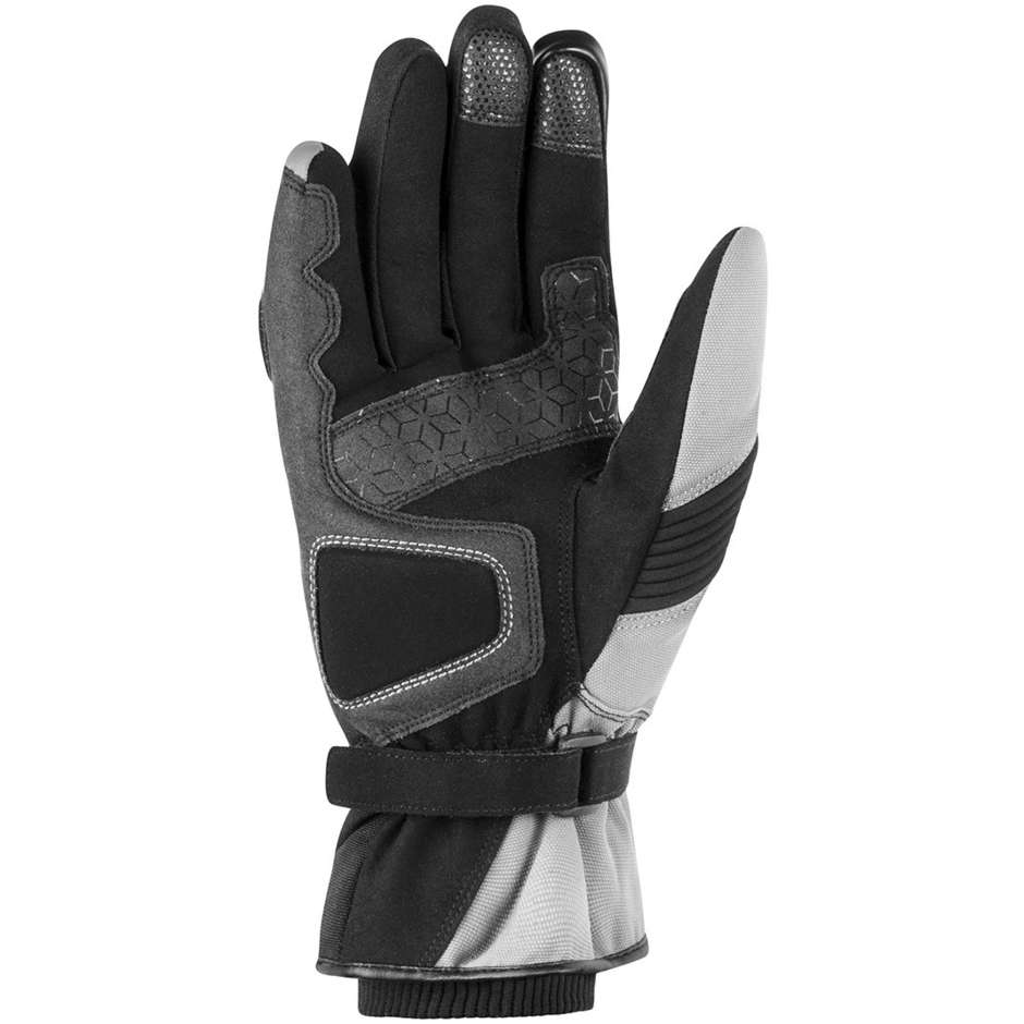 Motorcycle Gloves in Hevik ORION Winter Fabric Black Gray
