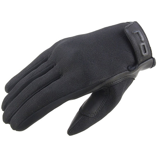 Motorcycle Gloves in leather and textile OJ SHORT Black