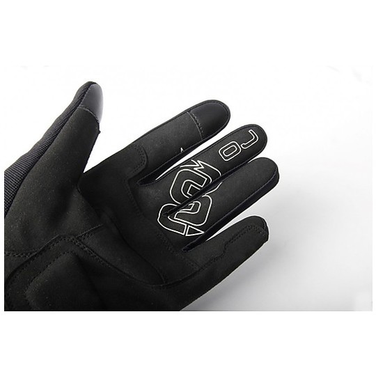 Motorcycle Gloves in Oj Certified Fabric Atmospheres G195 DIFF Black White