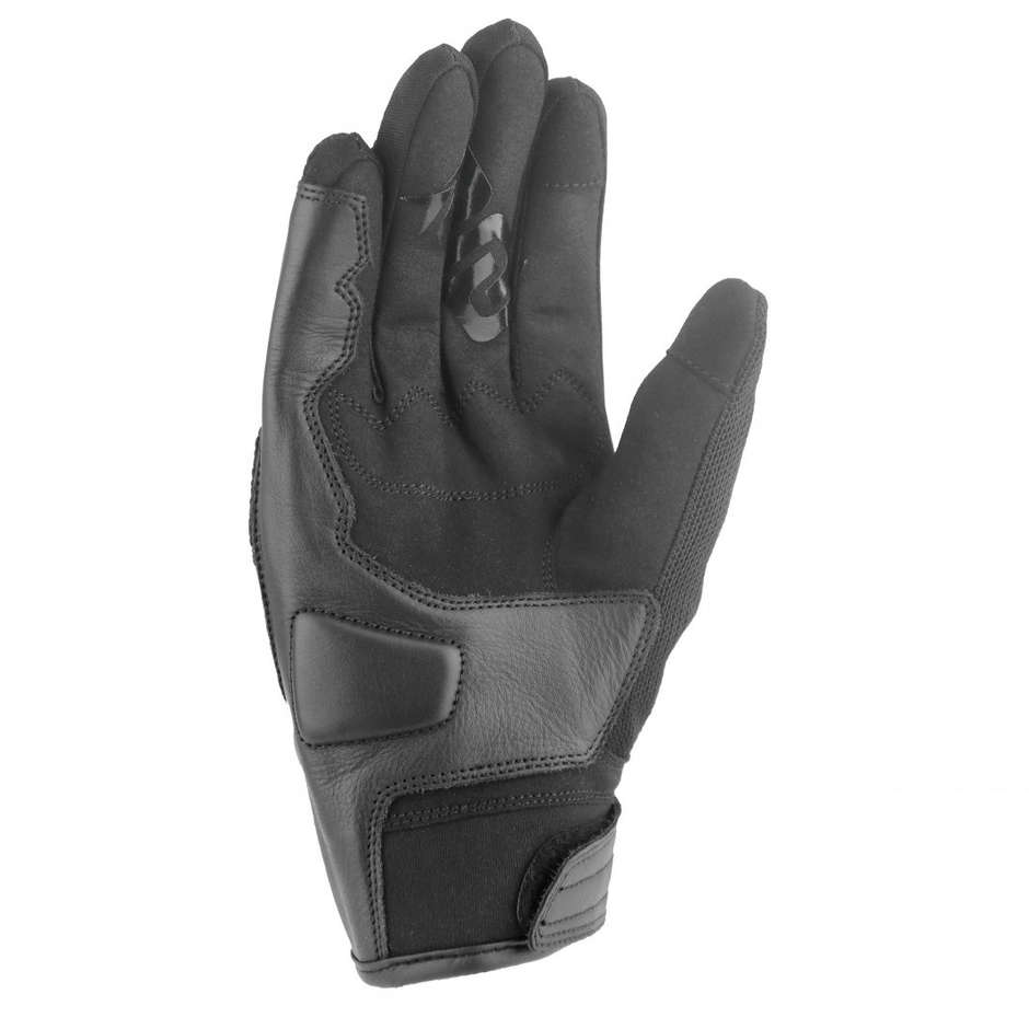Motorcycle Gloves in OJ EVASION Black Fabric
