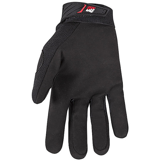 Motorcycle Gloves in Shot MECHANIC Black Fabric