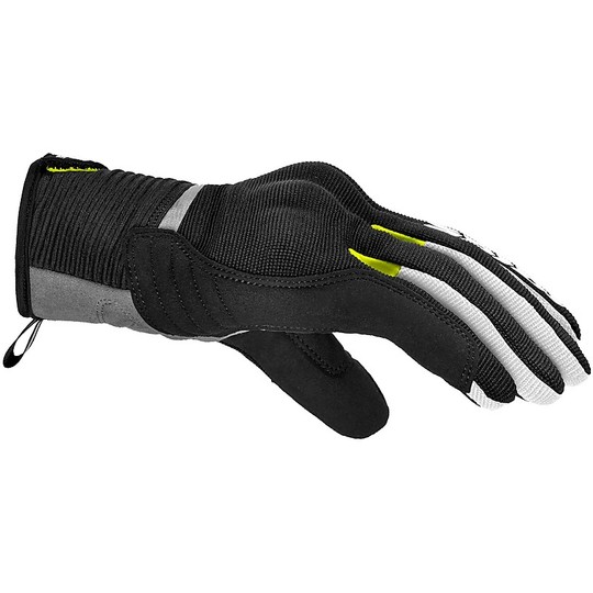 Motorcycle Gloves in Spidi FLASH CE Fabric Black Yellow