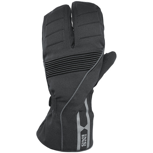 Motorcycle Gloves in Touring Fabric Ixs 3-Finger ST Black