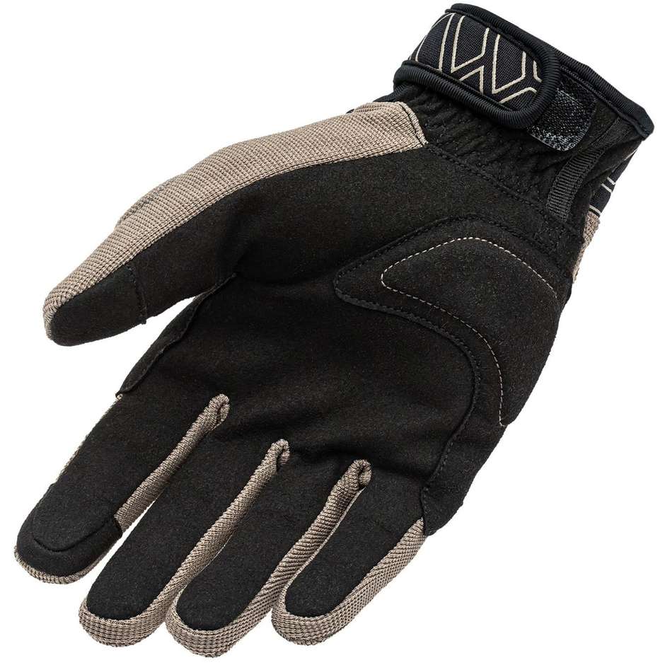 Motorcycle Gloves in Tucano Urbano 9961HM MIKY Black Graphic Fabric