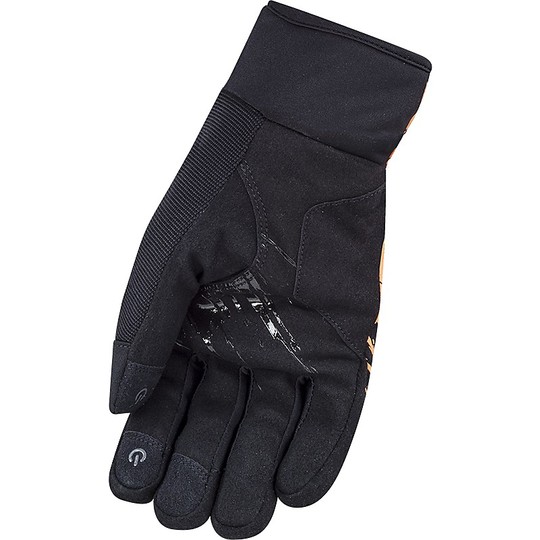 Motorcycle Gloves In Waterproof Fabric Ls2 JET Gray Orange CE