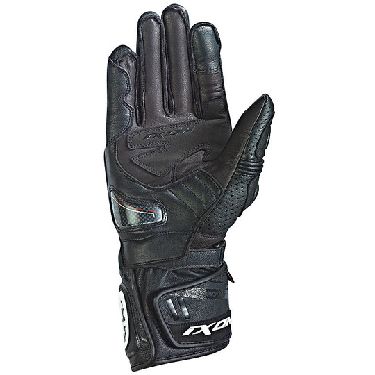 Motorcycle Gloves Ixon RS Racing Circuit Hp Leather Black