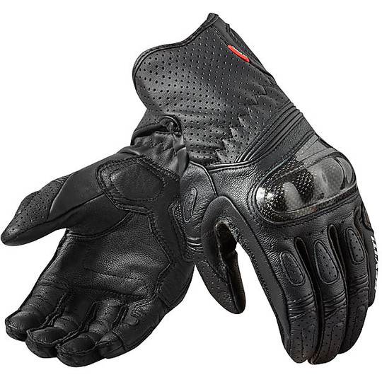 Motorcycle Gloves Ladies Leather Racing Rev'it CHEVRON 2 Black