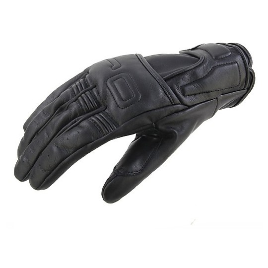 Motorcycle Gloves Leather Black OJ HISTORY