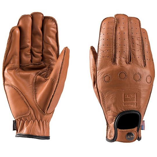 Motorcycle Gloves Leather Blauer Routine Biscuit