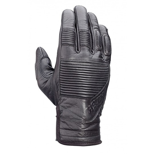 Motorcycle Gloves Leather Hevik Garage Blacks