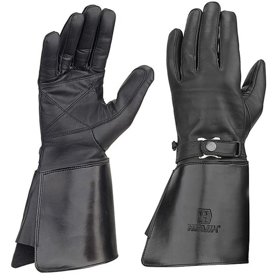 Motorcycle Gloves Leather Hevik Model CHIPS Blacks