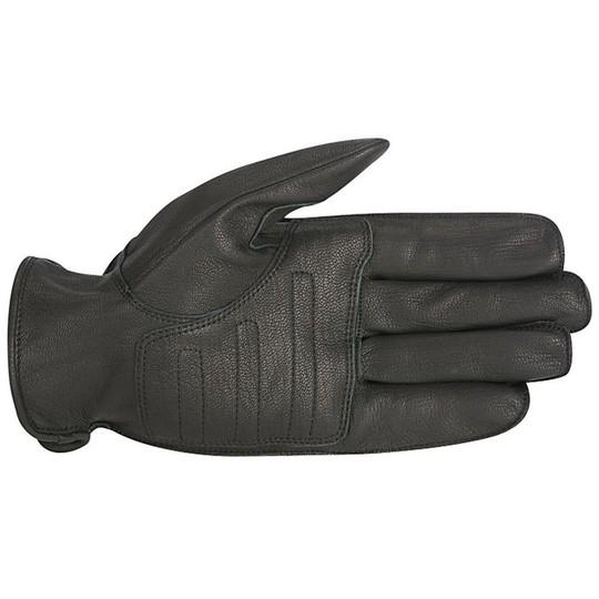 Motorcycle Gloves Leather Oscar By Alpinestars Bandit Blacks