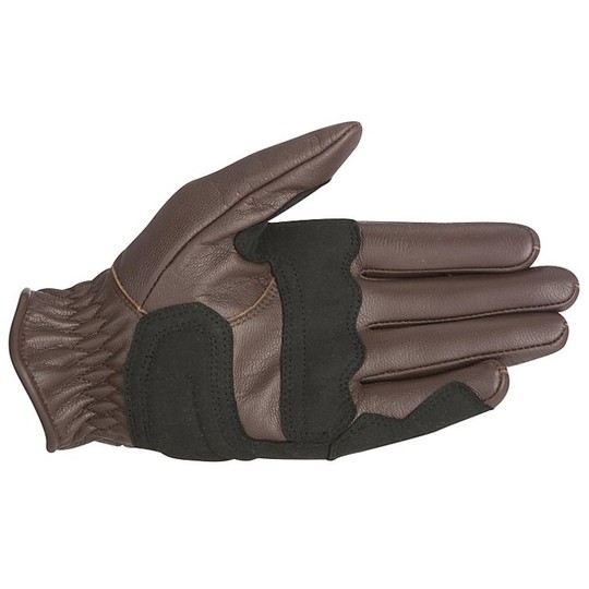 Motorcycle Gloves Leather Oscar By RAYBURN Alpinestars Leather Glove Black