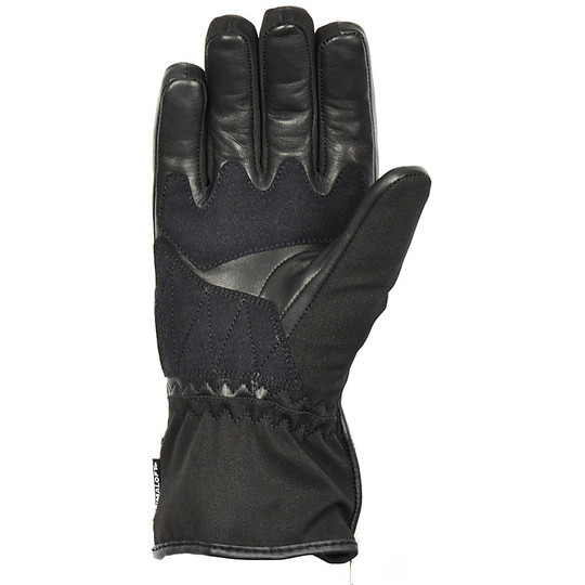 Motorcycle Gloves Leather Waterproof Vquattro Florence Evo black