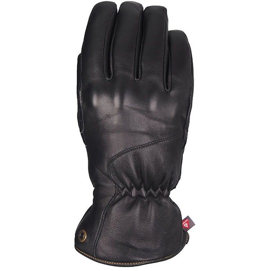 Motorcycle Gloves Leather Waterproof VQuattro Vasco 16 Black