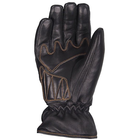 Motorcycle Gloves Leather Waterproof VQuattro Vasco 16 Black